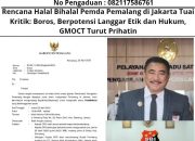 Rencana Halal Bihalal Pemda Pemalang di Jakarta Tuai Kritik: Boros, Berpotensi Langgar Etik dan Hukum, GMOCT Turut Prihatin