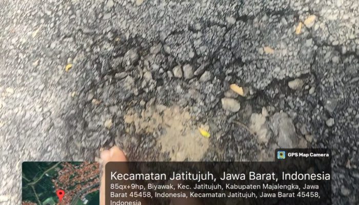 Pembangunan Hotmix Jalan di Desa Biyawak Jatitujuh Diduga Proyek Siluman dan Dikerjakan Asal-Asalan, Ditekan Gembos!!