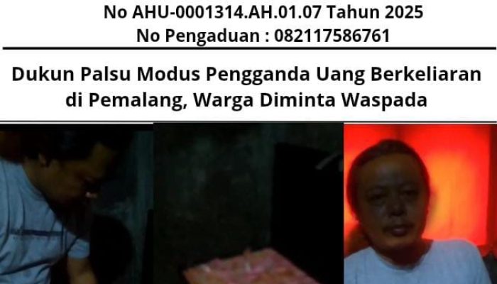 Dukun Palsu Modus Pengganda Uang Berkeliaran di Pemalang, Warga Diminta Waspada