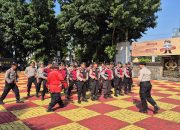 Jelang Mayday 2025 Polres Purwakarta Gelar Latihan. Dalmas Yang Humanis