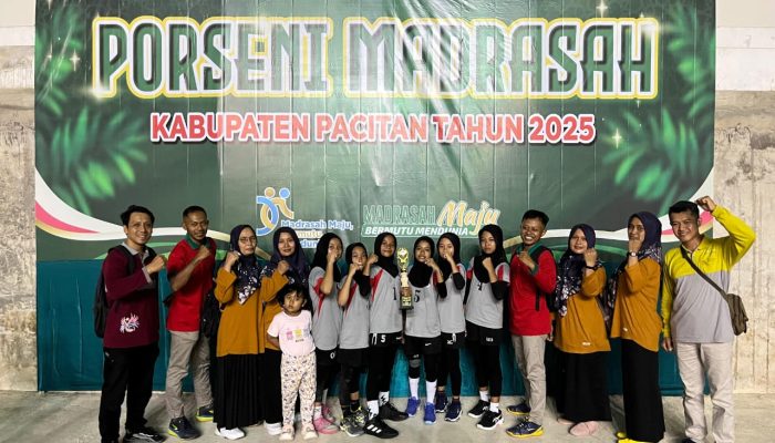 MIM Padi 2 Juara 1 Bola Voli Putri PORSENI Kabupaten Pacitan, Siap Melaju ke Tingkat Provinsi di Jember