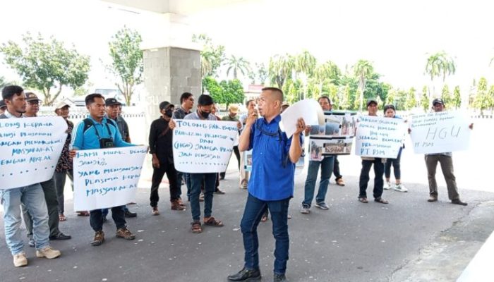 SPM Kawal Demontrasi Damai Warga Pedamaran Tuntut Keadilan LahanF