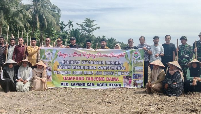 Tanjong Dama Dorong Swasembada Pangan Lewat Penanaman Jagung di Lahan Tidur