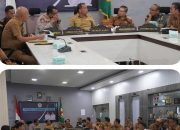 Bupati Karo dan Jajaran Forkopimda Kab. Karo Ikuti Rakor Pengendalian Inflasi dan Sosialisasi Sekolah Unggul Garuda