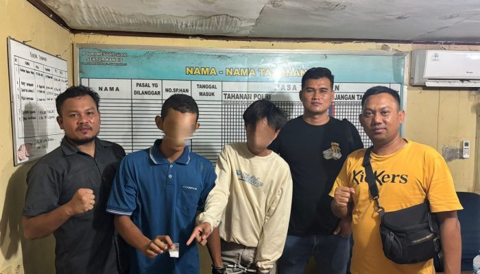 Polsek Kandis Tangkap Dua Pengedar Narkoba, Sita Sabu Seberat 3,72 Gram