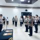 Polres Mesuji Melaksanakan Upacara Serah Terima Jabatan Kabagren dan Pelantikan Kasat Binmas Polres Mesuji