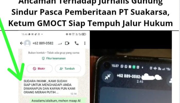 Ancaman Terhadap Jurnalis Gunung Sindur Pasca Pemberitaan PT Suakarsa, Ketum GMOCT Siap Tempuh Jalur Hukum