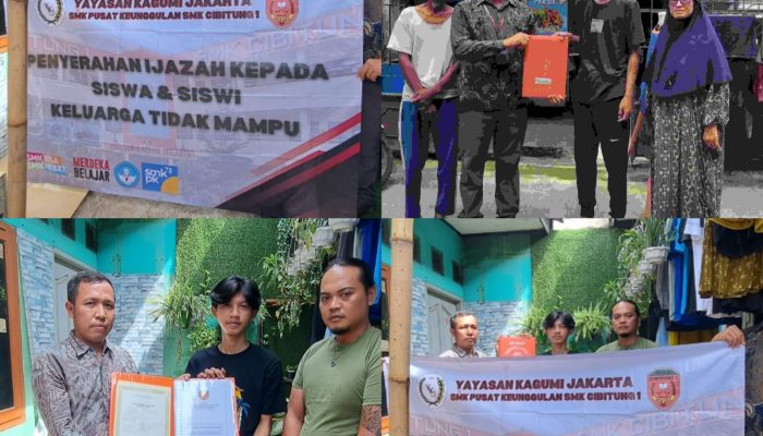 Viral., Orang Tua Terharu, SMK Cibitung 1 Door to Door Serahkan Ijazah ke Setiap Rumah Siswa