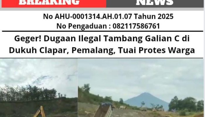 Geger! Dugaan Ilegal Tambang Galian C di Dukuh Clapar, Pemalang, Tuai Protes Warga