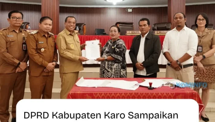 DPRD Kabupaten Karo Sampaikan Rekomendasi atas LKPJ Bupati Karo Tahun Anggaran 2024