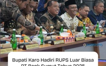 Bupati Karo Hadiri RUPS Luar Biasa PT Bank Sumut Tahun 2025