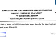 SKANDAL SURAT PERJANJIAN KEMITRAAN MENGHEBOHKAN KELOMPOK TANI PAYO LEBAR