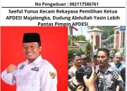 Saeful Yunus Kecam Rekayasa Pemilihan Ketua APDESI Majalengka, Dudung Abdullah Yasin Lebih Pantas Pimpin APDESI