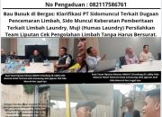 Bau Busuk di Bergas: Klarifikasi PT Sidomuncul Terkait Dugaan Pencemaran Limbah, Sido Muncul Keberatan Pemberitaan Terkait Limbah Laundry