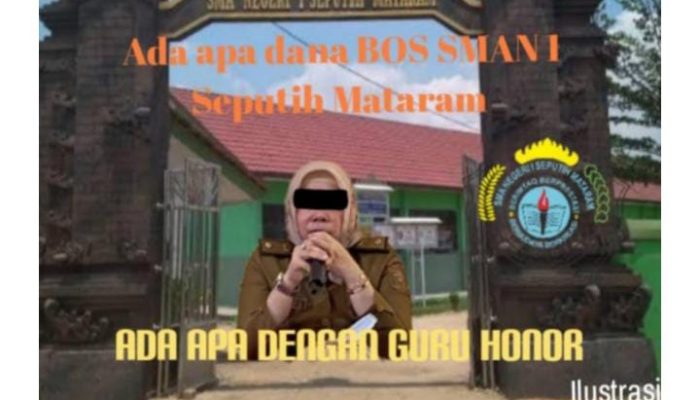 Oknum Kuasa Pengguna Anggaran Diduga Dalangi Korupsi Dana BOS SMAN 1 Seputih Mataram