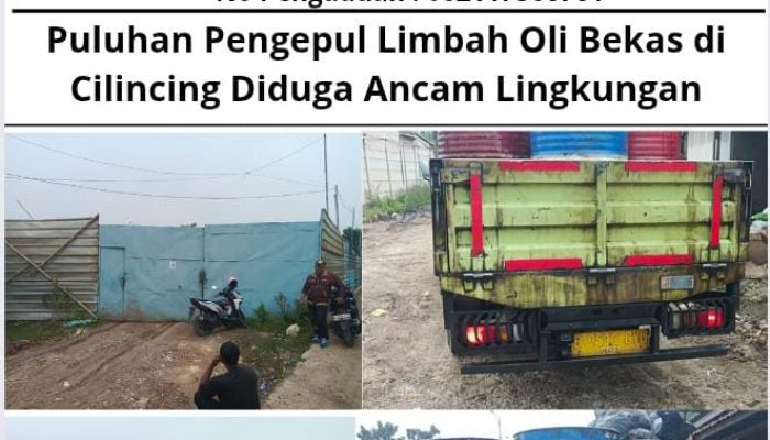 Puluhan Pengepul Limbah Oli Bekas di Cilincing Diduga Ancam Lingkungan