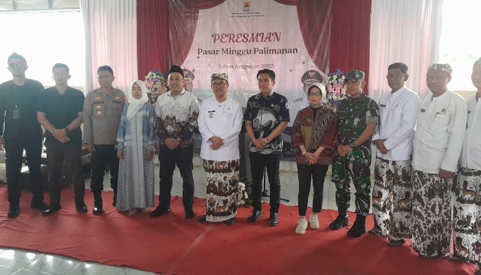 bupati dan wakil bupati resmikan pasar minggu palimanan