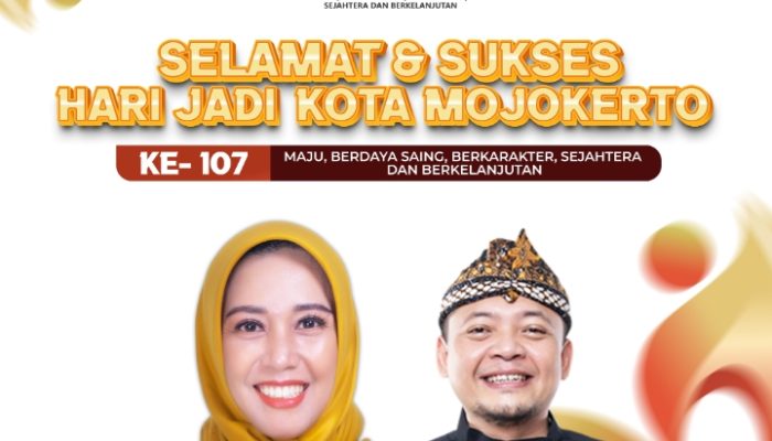 Bang Ojek & Potato Fun Fries Kota Mojokerto Mengucapkan Selamat Hari Jadi Kota Mojokerto ke 107 Tahun 2025