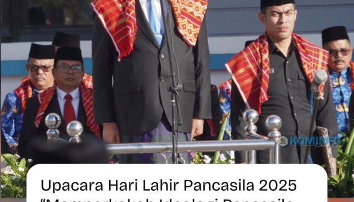 Bupati Karo Pimpin Upacara Hari Lahir Pancasila TA 2025