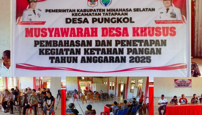 Musdes Pungkol Bahas dan Langsung Tetapkan Kegiatan Ketahanan Pangan Tahun 2025
