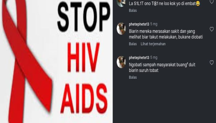 Kasus HIV/AIDS di Pacitan Didominasi Penyimpangan Perilaku Seksual Fenomena LSL, Netizen Berikan Komentar Pedas dan Menohok!