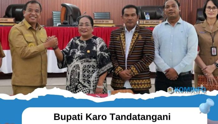Bupati Karo Tandatangani Keputusan Bersama Ranperda RPJMD 2025–2029 dalam Rapat Paripurna DPRD