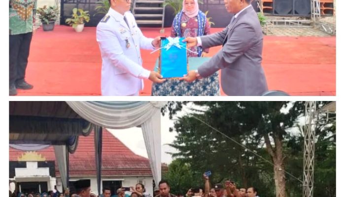 Serah Terima Jabatan Camat Tanjung Raya M. Alibatu S.E, Kepada Camat Baru Marhakim S.P