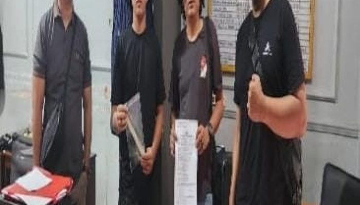 Terduga Pelaku Pengedar Narkotika Jenis Sabu Diringkus Sat Reskrim Polsek Air Kumbang