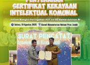 Penyerahan Sertifikat Kekayaan Intelektual Komunal Kabupaten Tebo