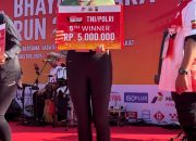 Keren, Polwan Polres Purwakarta Raih Juara Dalam Lodaya Bhayangkara Run 2025