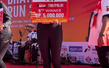 Keren, Polwan Polres Purwakarta Raih Juara Dalam Lodaya Bhayangkara Run 2025
