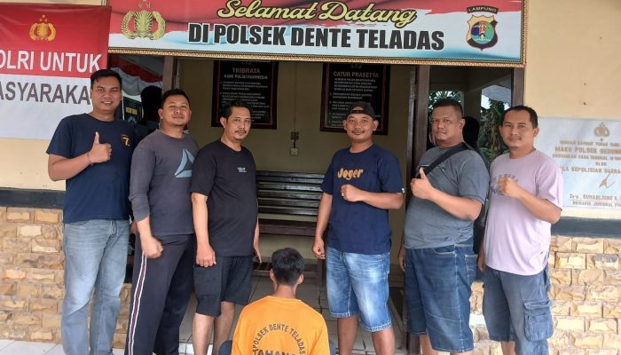 Polsek Dente Teladas Tangkap Pelaku Curanmor Saat Sedang Asyik Nonton Pertandingan Bola Volly