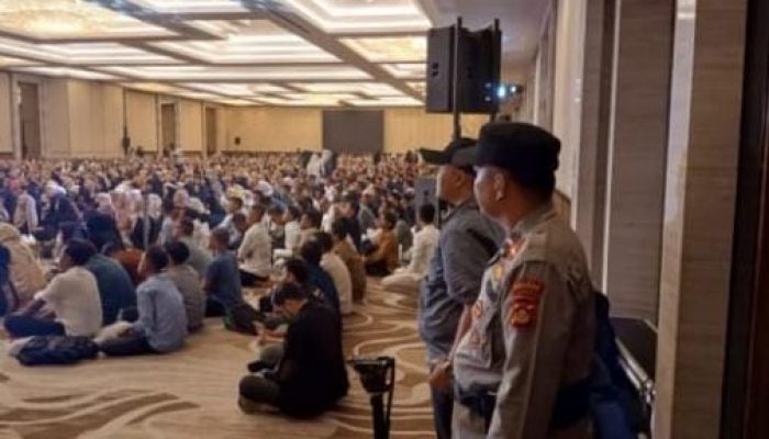 Polsek Rambutan Kawal Ketat Kegiatan Kajian Menata Hati Berama Ustadz Hilman Fauzi