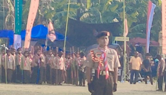 Pembukaan Perkemahan Pramuka ke-64 Tingkat Kecamatan Lilirilau Berlangsung Meriah
