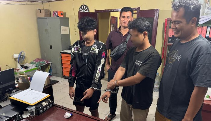 Polsek Kandis Bekuk Dua Pengedar Narkotika, Amankan Barang Bukti Shabu 15,11 Gram