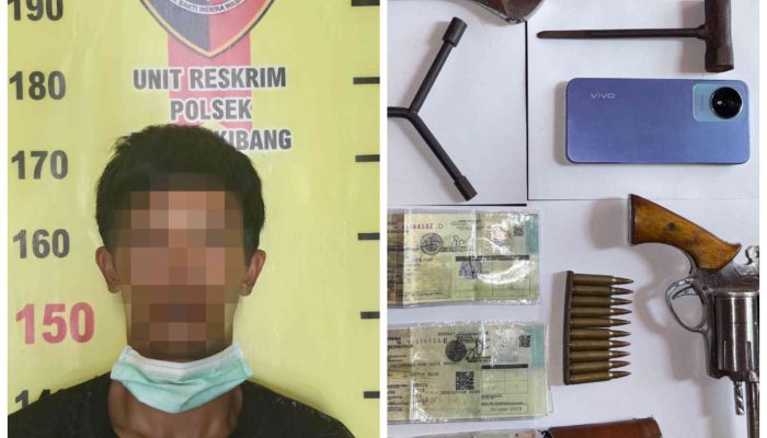 Polsek Lambu Kibang Bersama Tim Tekab 308 Polres Tubaba Berhasil Amankan DPO Memiliki Senpira Kasus Pencurian dengan kekerasan