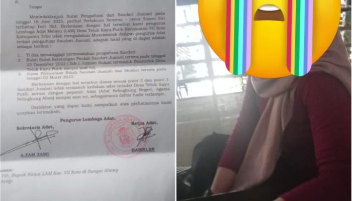 Soal Nikah Siri Kades Teluk Kayu Putih, LCKI Persoalkan Keputusan PMD Tebo Yang Hanya Berikan SP 1 Berdasar PP Nomor 10 Tahun 1983.