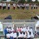 Cuaca panas, tak menyurutkan semangat Paskibra Dalam Latihan