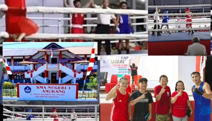4 Kali Berprestasi, Mikhael Mintje Atlit Tinju Pelajar Di SMA I Amurang Kembali Raih Medali Emas