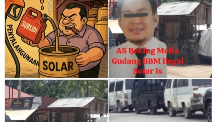 Diduga Bebas Beroperasi Gudang Penimbunan Solar Ilegal di Jalan Sumbar Riau Air Putiah Sarilamak