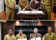 Wakil Bupati Tebo Pimpin Penandatanganan PKS Antara Dinas Perindagkop UKM dengan PT BRI (Persero) Tbk