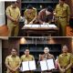 Wakil Bupati Tebo Pimpin Penandatanganan PKS Antara Dinas Perindagkop UKM dengan PT BRI (Persero) Tbk