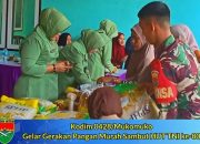 Kodim 0428/Mukomuko Gelar Gerakan Pangan Murah Sambut HUT TNI ke-80