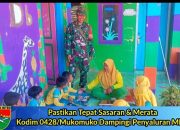Pastikan Tepat Sasaran & Merata, Kodim 0428/Mukomuko Dampingi Penyaluran MBG