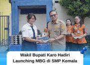 Wakil Bupati Karo Hadiri Launching MBG di SMP Kemala Bhayangkari 2 Kabanjahe