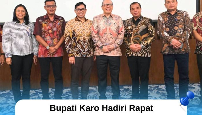 Dorong Rdtr Berastagi, Bupati Karo Hadiri Rakor Lintas Sektor Di Jakarta