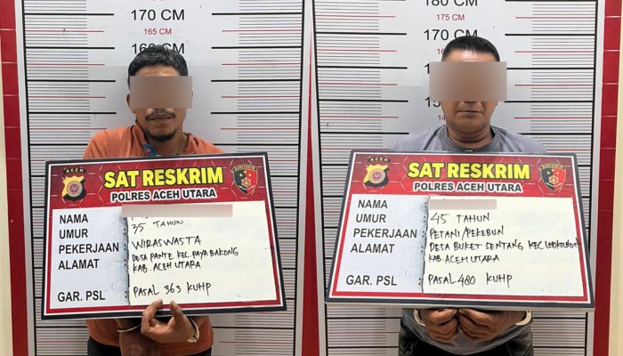 Sat Reskrim Polres Aceh Utara Tangkap Dua Tersangka Baru Kasus Curanmor