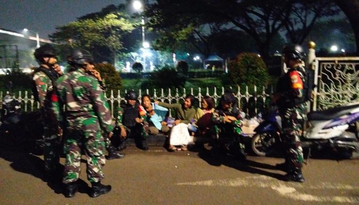 Koramil Cipayung Kolaborasi Patroli Bersama Tiga Pilar.