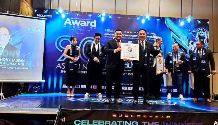 Anthony Andhika Law Firm Persembahkan Karya dan Prestasi Lewat Best Performing Lawyer Awards 2025