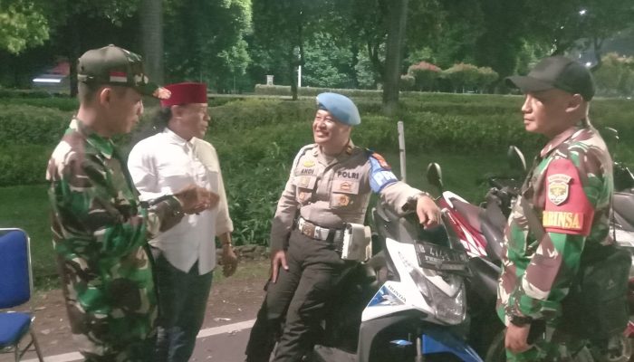 Danramil Jatinegara Pimpin Langsung Giat Patroli Gabungan di Cipinang Besar Utara.